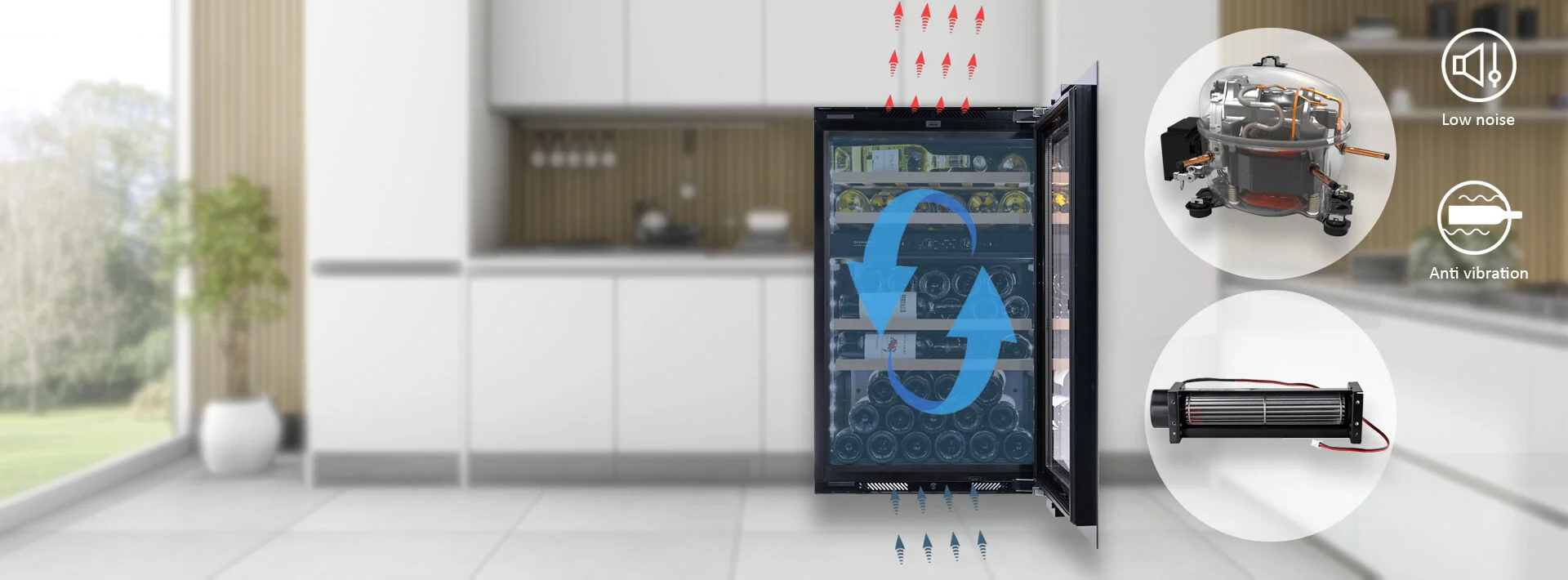 COMPRESSORE INVERTER & VENTOLA A FLUSSO TRANSVERSALE